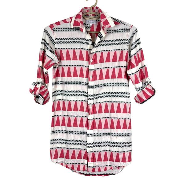 Emily Phillips Nashville The Girlfriend Shirt Dress size 3 (M) southwest preppy - Picture 1 of 7